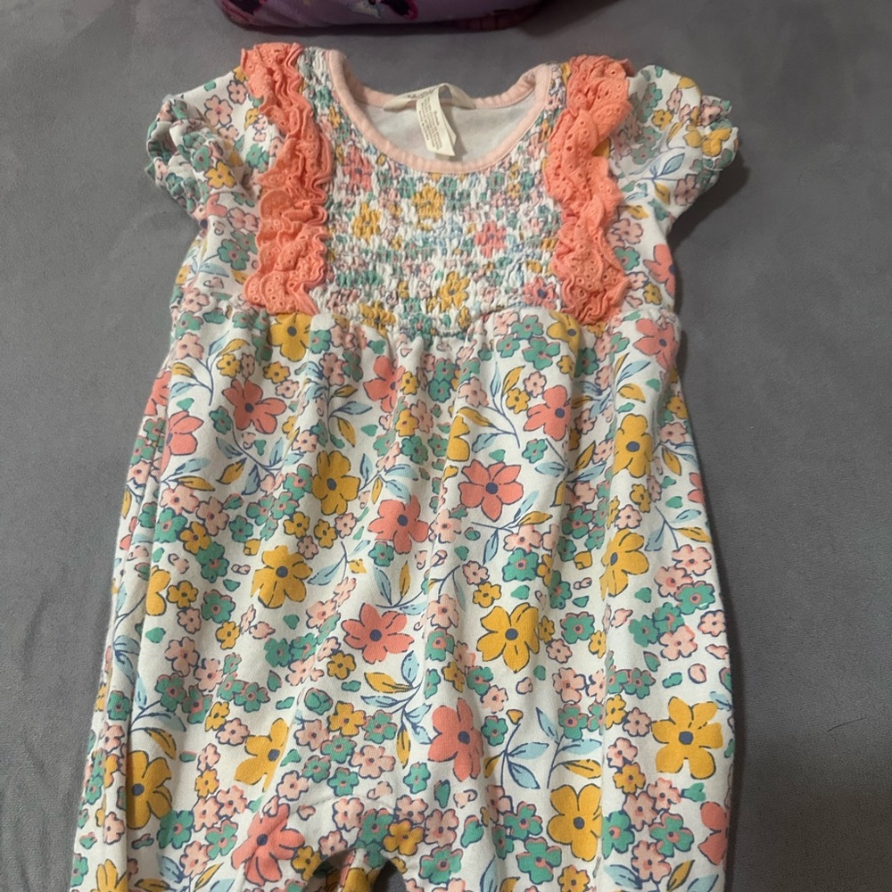 Matilda Jane Floral One Piece - Pink, Yellow, Blue